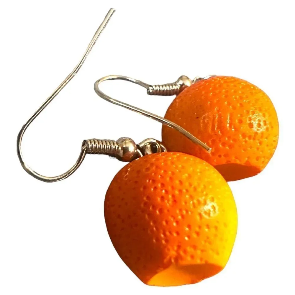 ORANGE women's earrings/ kids